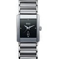 Rado Rado Integral Diamonds R20693722  R20693722 кварцевые мужские часы  черный циферблат, браслет сталь + ceramos™ — вид спереди