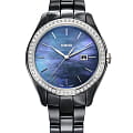 Rado Rado Hyperchrome R32312902  R32312902 кварцевые женские часы  синий циферблат, браслет высокотехнологичная керамика — вид спереди