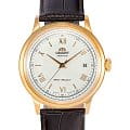 Orient Orient Automatic FAC00007W0  FAC00007W0 механические мужские часы  белый циферблат, браслет кожаный — вид спереди