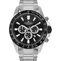Jacques Lemans Jacques Lemans Sport 1-2140E  1-2140E кварцевые мужские часы  черный циферблат, браслет нержавеющая сталь — вид спереди