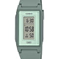 Casio Casio Collection LF-10WH-3  LF-10WH-3 кварцевые женские часы зеленый циферблат, браслет пластик — вид спереди