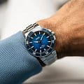Oris Oris Aquis Date Calibre 400  01 400 7790 4135-07 8 23 02PEB, aquis швейцария мужские часы на браслете нержавеющая сталь боковой вид