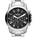 Fossil Fossil Bannon  FS4736IE  FS4736IE кварцевые мужские часы черный циферблат, браслет нержавеющая сталь — вид спереди