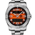 Breitling Breitling Aerospace B70 Orbiter EB70101A1O1E1  EB70101A1O1E1 кварцевые мужские часы оранжевый циферблат, браслет титановый — вид спереди