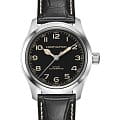 Hamilton Hamilton Khaki Field Murph H70405730  H70405730 механические мужские часы  черный циферблат, браслет кожаный — вид спереди
