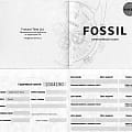 Оригинальные часы Fossil Fossil Bannon  FS4736 кварцевые калибр механизма  общий вид