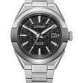 Citizen Citizen Series 8 NA1036-56E  NA1036-56E механические мужские часы  черный циферблат, браслет нержавеющая сталь — вид спереди