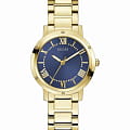 Guess Guess Dress Steel GW0404L4  GW0404L4 кварцевые женские часы  синий циферблат, браслет нержавеющая сталь с ip-покрытием — вид спереди