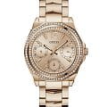 Guess Guess Sport GW0685L3  GW0685L3 кварцевые женские часы золотой циферблат, браслет сталь с ip покрытием — вид спереди