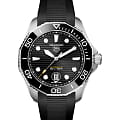TAG Heuer TAG Heuer Aquaracer Professional 300 WBP201A.FT6197  WBP201A.FT6197 механические мужские часы черный циферблат, браслет каучук — вид спереди