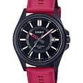 Casio Casio Collection MTP-E700BL-1E  MTP-E700BL-1E кварцевые мужские часы  черный циферблат, браслет кожаный — вид спереди