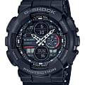 Casio Casio G-Shock GA-140-1A1DR (GA-140-1A1) GA GA-140-1A1 электронные мужские часы  черный циферблат, браслет пластик — вид спереди