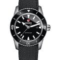 Rado Rado Captain Cook Automatic R32501156 Automatic R32501156 механические мужские часы черный циферблат, браслет тканевый — вид спереди