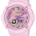 Casio Casio Baby-G BGA-280TD-4A  BGA-280TD-4A кварцевые женские часы  розовый циферблат, браслет пластик — вид спереди