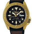 Seiko Seiko 5 Sports SRPE80K1S  SRPE80K1S механические мужские часы  антрацитовый циферблат, браслет кожа + нейлон — вид спереди