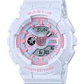 Casio Casio Baby-G BA-110FH-2ADR  BA-110FH-2ADR кварцевые женские часы  фиолетовый циферблат, браслет пластик — вид спереди