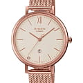 Casio Casio Sheen SHE-4539CGM-4AUDF  SHE-4539CGM-4AUDF кварцевые женские часы белый циферблат, браслет сталь с ip покрытием — вид спереди