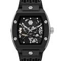 Philipp Plein Philipp Plein The Skeleton Ecoceramic PWVBA0423  PWVBA0423 механические мужские часы черный циферблат, браслет силикон — вид спереди