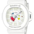Casio Casio Baby-G BGA-10-7A  BGA-10-7A кварцевые женские часы белый циферблат, браслет пластик — вид спереди