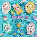 Casio Casio Baby-G BGA-320-7A1 женские часы розовый циферблат на запястье