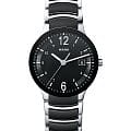 Rado Rado Centrix R30934152  R30934152 кварцевые мужские часы черный циферблат, браслет сталь + керамические вставки — вид спереди