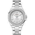 Guess Guess Sport Contessa GW0877L1  GW0877L1 кварцевые женские часы серебристый циферблат, браслет нержавеющая сталь — вид спереди