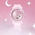 Casio Casio Baby-G BGA-290DS-4A кварцевые женские часы часы крупный план розовый циферблата