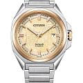 Citizen Citizen Series 8 NB6059-57P  NB6059-57P механические мужские часы  желтый циферблат, браслет нержавеющая сталь — вид спереди