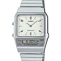 Casio Casio Vintage AQ-800E-7A2DF (AQ-800E-7A2)  AQ-800E-7A2 кварцевые женские часы белый циферблат, браслет нержавеющая сталь — вид спереди