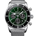 Breitling Breitling Superocean Heritage B01 Chronograph 44 Limited Edition AB01621A1L1A1  AB01621A1L1A1 механические мужские часы зеленый циферблат, браслет нержавеющая сталь — вид спереди