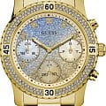 Guess Guess Sport Steel W0774L2 кварцевые женские часы часы крупный план золотой циферблата