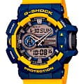 Casio Casio G-Shock GA-400-9BER GA GA-400-9BER электронные мужские часы синий циферблат, браслет пластик — вид спереди