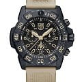 Luminox Luminox Navy SEAL Foundation Chronograph XS.3590.NSF.SET  XS.3590.NSF.SET кварцевые мужские часы черный циферблат, браслет резина — вид спереди