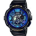 Casio Casio Baby-G BGA-190GL-1BDR  BGA-190GL-1BDR кварцевые женские часы синий циферблат, браслет полимер — вид спереди