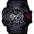 Casio Casio G-Shock GA-400-1BHDR (GA-400-1B) GA GA-400-1B электронные мужские часы черный циферблат, браслет пластик — вид спереди