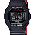 Casio Casio G-Shock DW-5600HRGRZ-1 DW-5600 DW-5600HRGRZ-1ER электронные мужские часы  черный циферблат, браслет пластик — вид спереди
