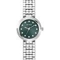 Guess Guess Clara GW0930L1  GW0930L1 кварцевые женские часы  зеленый циферблат, браслет нержавеющая сталь — вид спереди