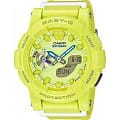 Casio Casio Baby-G BGA-185-9A  BGA-185-9A кварцевые женские часы  желтый циферблат, браслет пластик — вид спереди