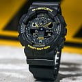 Casio GA-100CY-1A наручные мужские часы застежка крупным планом