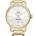 Adriatica Adriatica A1144.1113Q  A1144.1113Q кварцевые мужские часы  белый циферблат, браслет нержавеющая сталь с pvd-покрытием — вид спереди