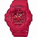 Casio Casio G-Shock GA-735C-4A GA GA-735C-4A электронные мужские часы красный циферблат, браслет пластик — вид спереди