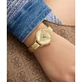 Guess Guess Bejeweled GW0914L2 женские часы золотой циферблат на запястье