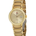 Rado Rado Centrix R30280703 Automatic R30280703 механические женские часы  золотой циферблат, браслет нержавеющая сталь с pvd-покрытием — вид спереди