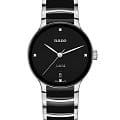 Rado Rado Centrix R30040712 Automatic R30040712 механические женские часы черный циферблат, браслет сталь + керамические вставки — вид спереди