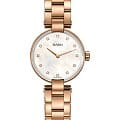 Rado Rado Coupole Classic Diamonds R22855923 Classic R22855923 кварцевые женские часы перламутровый циферблат, браслет нержавеющая сталь с pvd-покрытием — вид спереди