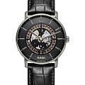 Rado Rado Diamaster Thinline Automatic R14067176 Automatic R14067176 механические мужские часы  черный циферблат, браслет кожаный — вид спереди