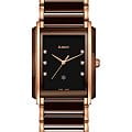 Rado Rado Integral R20219722  R20219722 кварцевые мужские часы  коричневый циферблат, браслет сталь + pvd + керамика — вид спереди