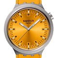Swatch Swatch Big Bold Irony Standard SB07S103  SB07S103 кварцевые мужские часы оранжевый циферблат, браслет резина — вид спереди