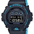 Casio Casio G-Shock DW-6900BWD-1DR лимитированной серии DW-6900BWD-1DR электронные мужские часы черный циферблат, браслет пластик — вид спереди