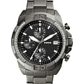Fossil Fossil Georgia  FS5852  FS5852 кварцевые мужские часы  черный циферблат, браслет сталь с ip покрытием — вид спереди
